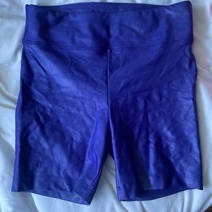 Koral purple Cheetah print Biker shorts